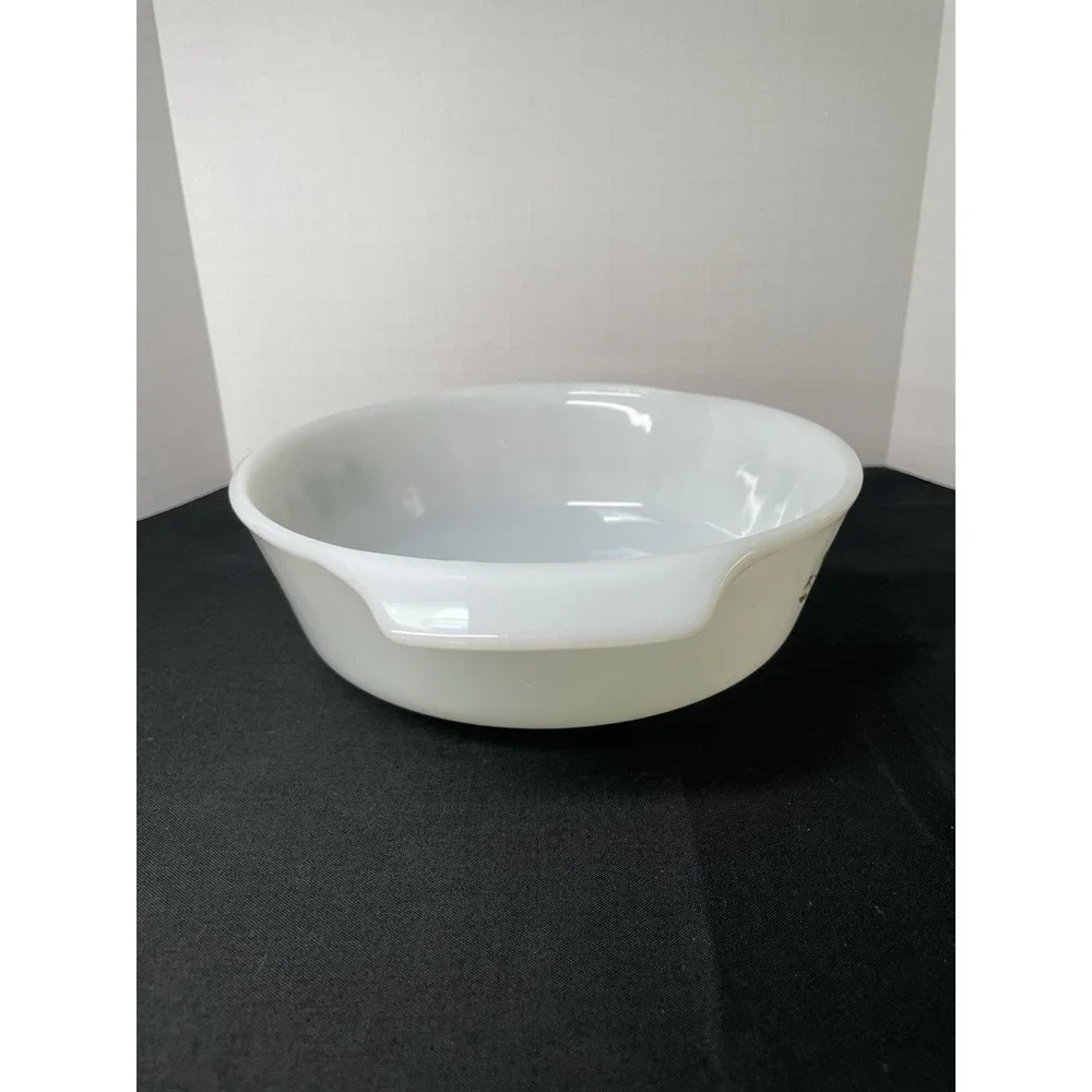 Vintage‎ 1972 Fire King Anchor Hocking 1 qt Meadow Green & Yellow Casserole Dish